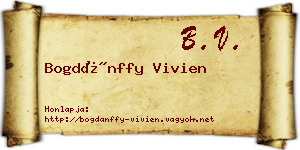 Bogdánffy Vivien névjegykártya