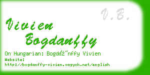 vivien bogdanffy business card